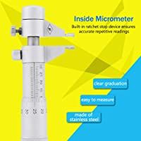 Akozon Micrómetro interior Agujero Diámetro interno Medidor de calibre 5-30 mm Rango 0.01 mm Precisión